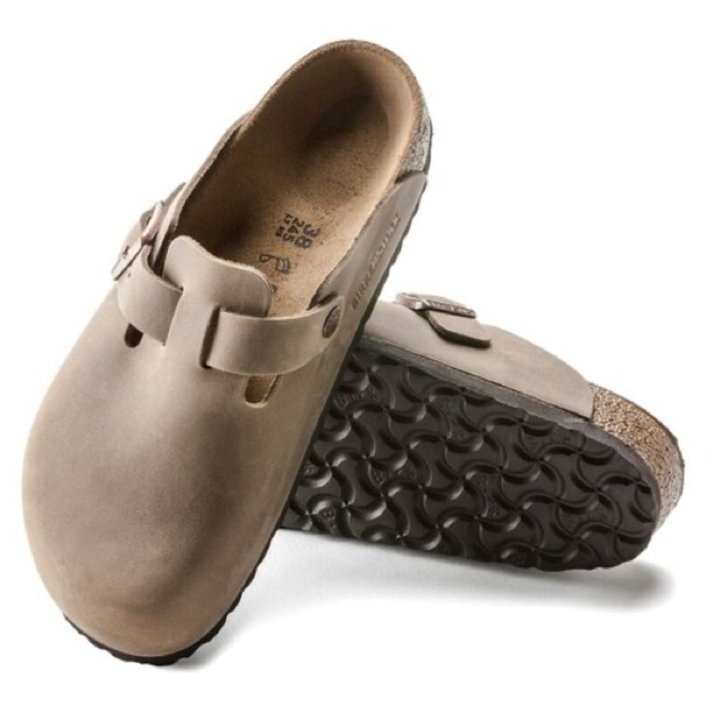 Boston Oiled Leather Berkenstock clogs